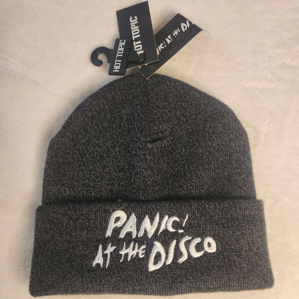 Panic At The Disco Gray Knit Beanie One Size Fits Most New With Tags
